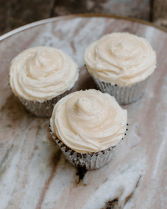 French White Chocolate Cupcakes
